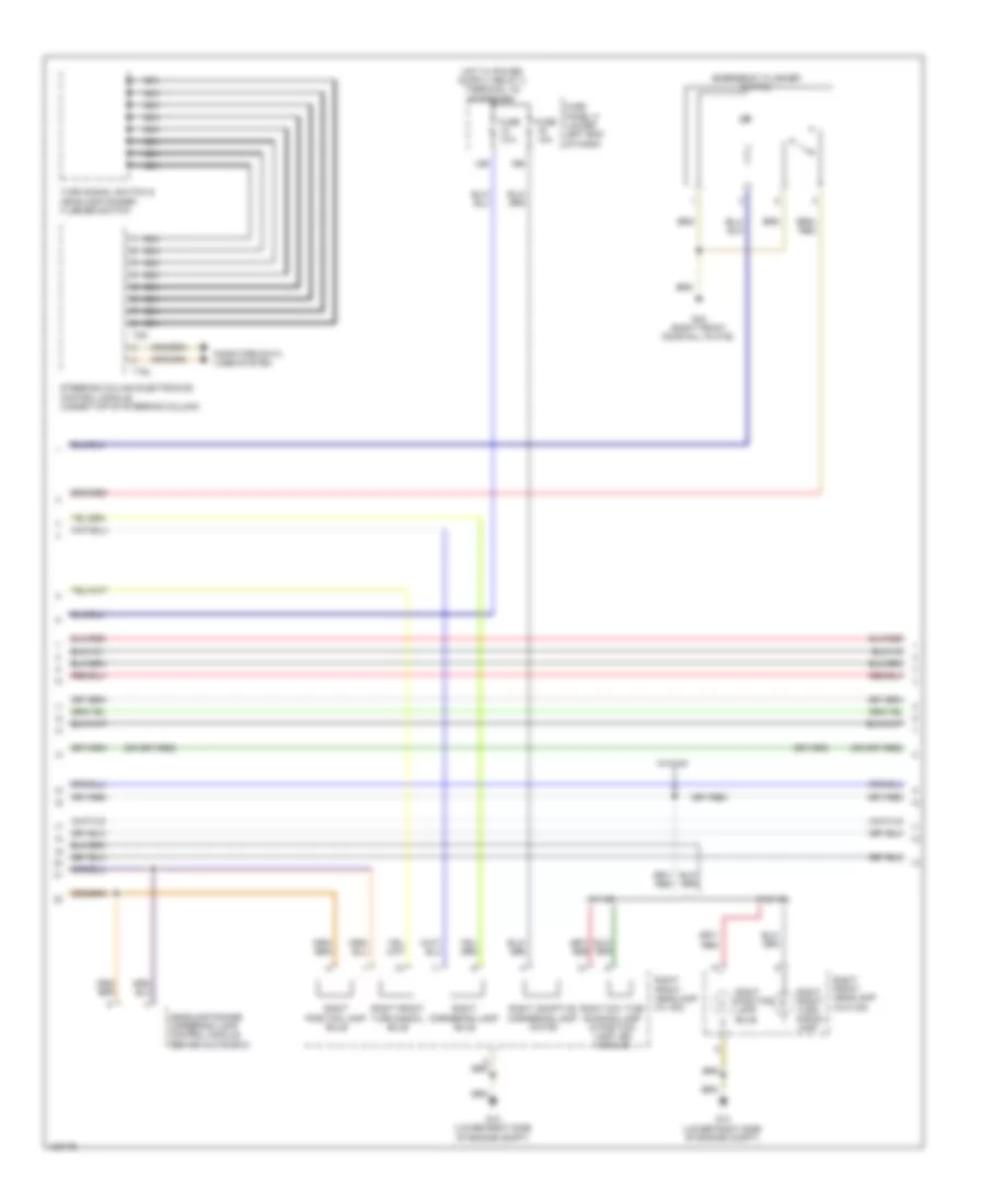 Электросхема внешнего освещения (2 из 3) для Volkswagen Tiguan R-Line 2014