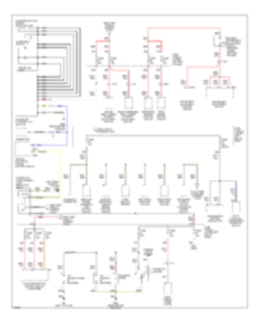 Электросхема блока предохранителей и реле (4 из 6) для Volkswagen Tiguan R-Line 2014