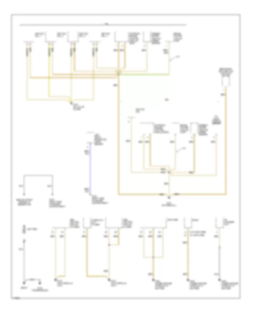Электросхема подключение массы заземления, Посол Рестайлинга (1 из 4) для Volkswagen Passat GLS 2001