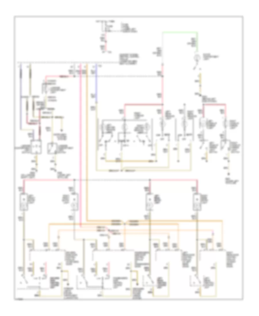 Электросхема подсветки, Посол Рестайлинга для Volkswagen Passat GLS 2001