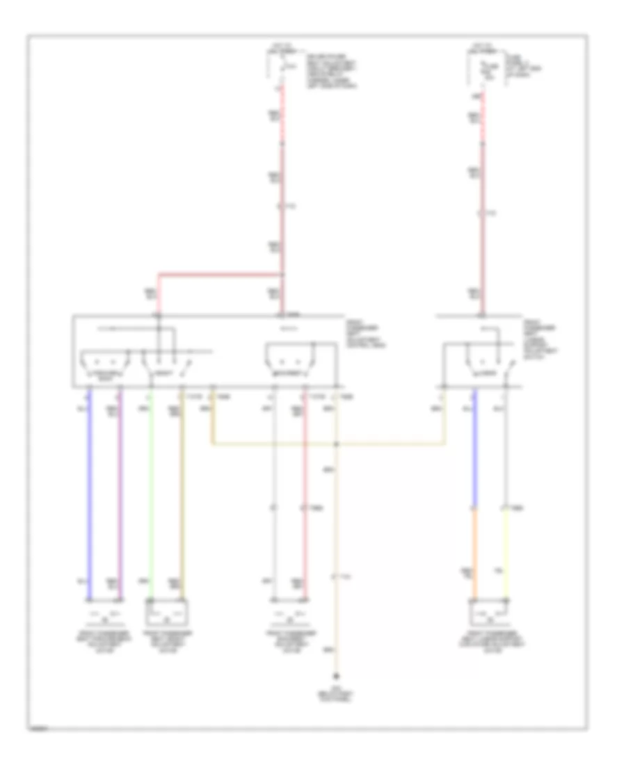 Электросхема привода пассажирского сиденья для Volkswagen Passat SE 2012