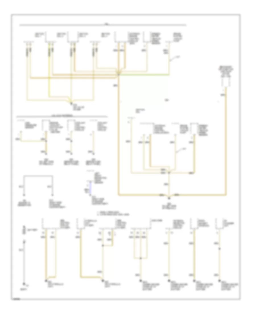 Электросхема подключение массы заземления (1 из 5) для Volkswagen Passat GLS 2005