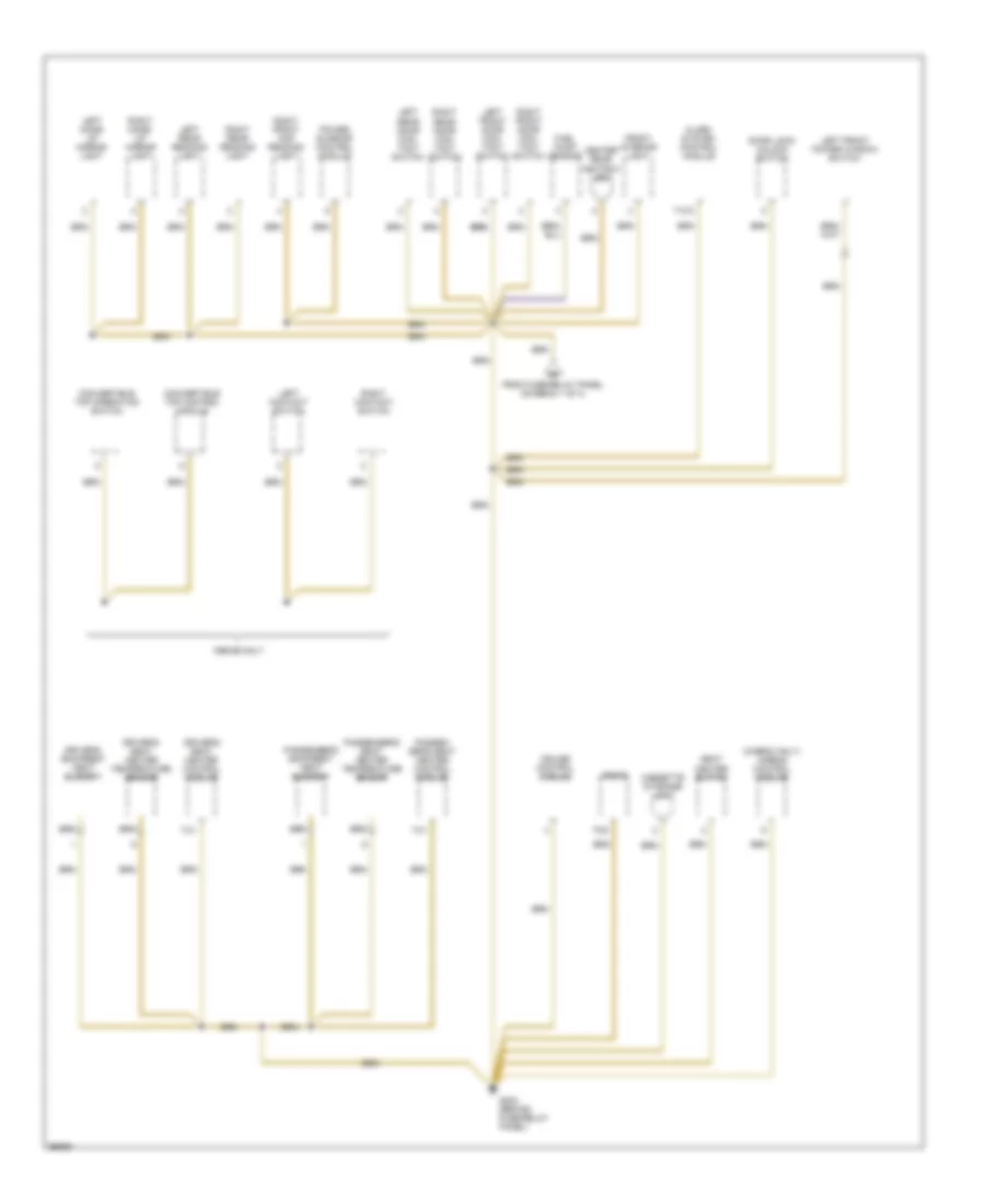 Электросхема подключение массы заземления (2 из 4) для Volkswagen GTI 1997