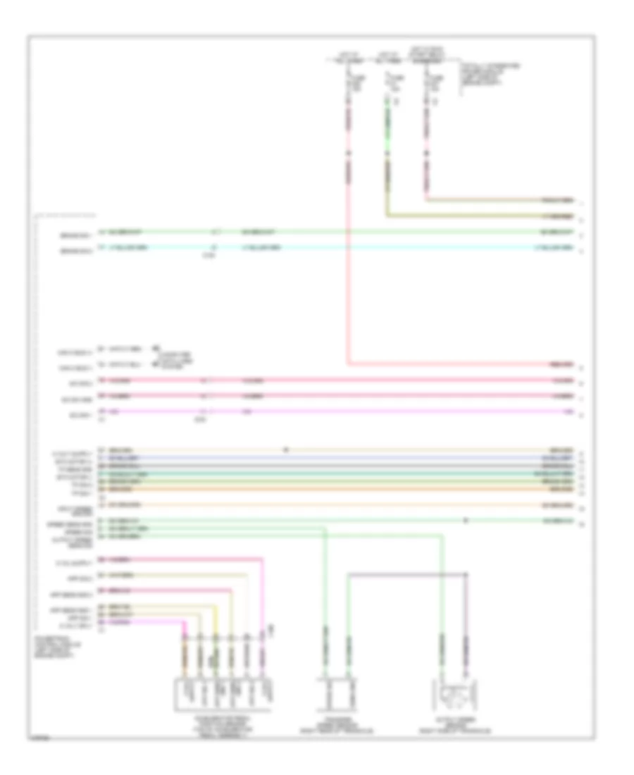 Электросхема системы круизконтроля (1 из 2) для Volkswagen Routan SEL 2012