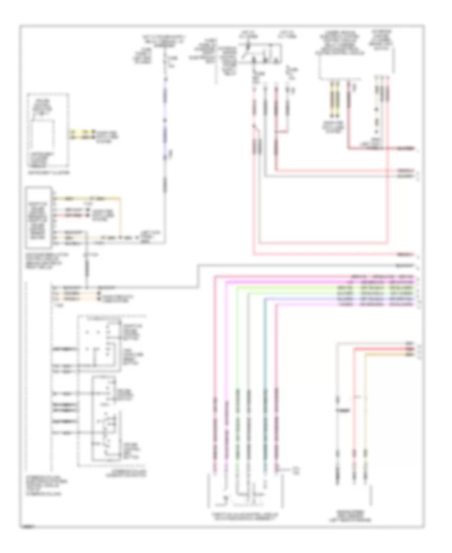 Электросхема системы круизконтроля (1 из 2) для Volkswagen CC R-Line 2013