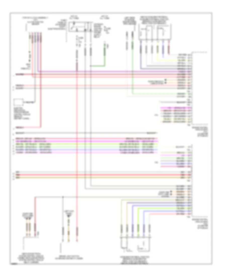 Электросхема системы круизконтроля (2 из 2) для Volkswagen CC R-Line 2013