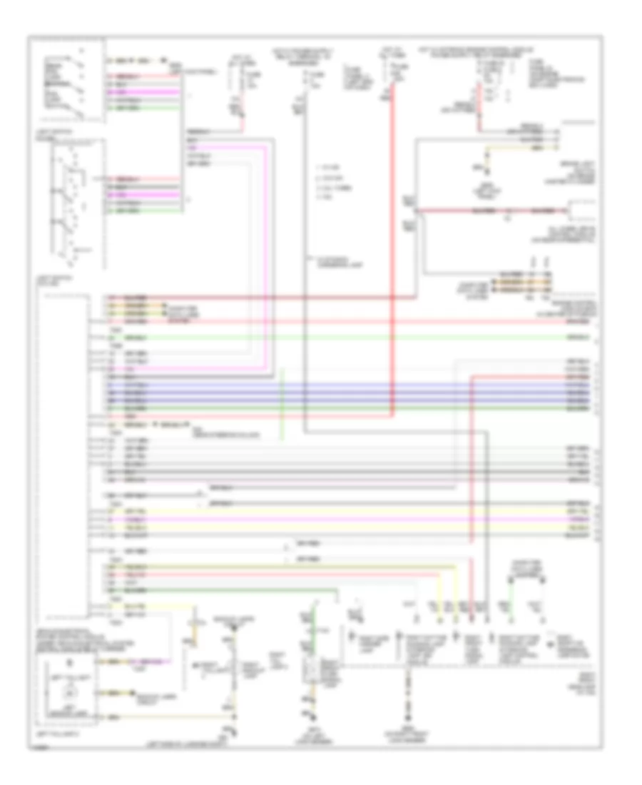 Электросхема внешнего освещения (1 из 3) для Volkswagen CC R-Line 2013