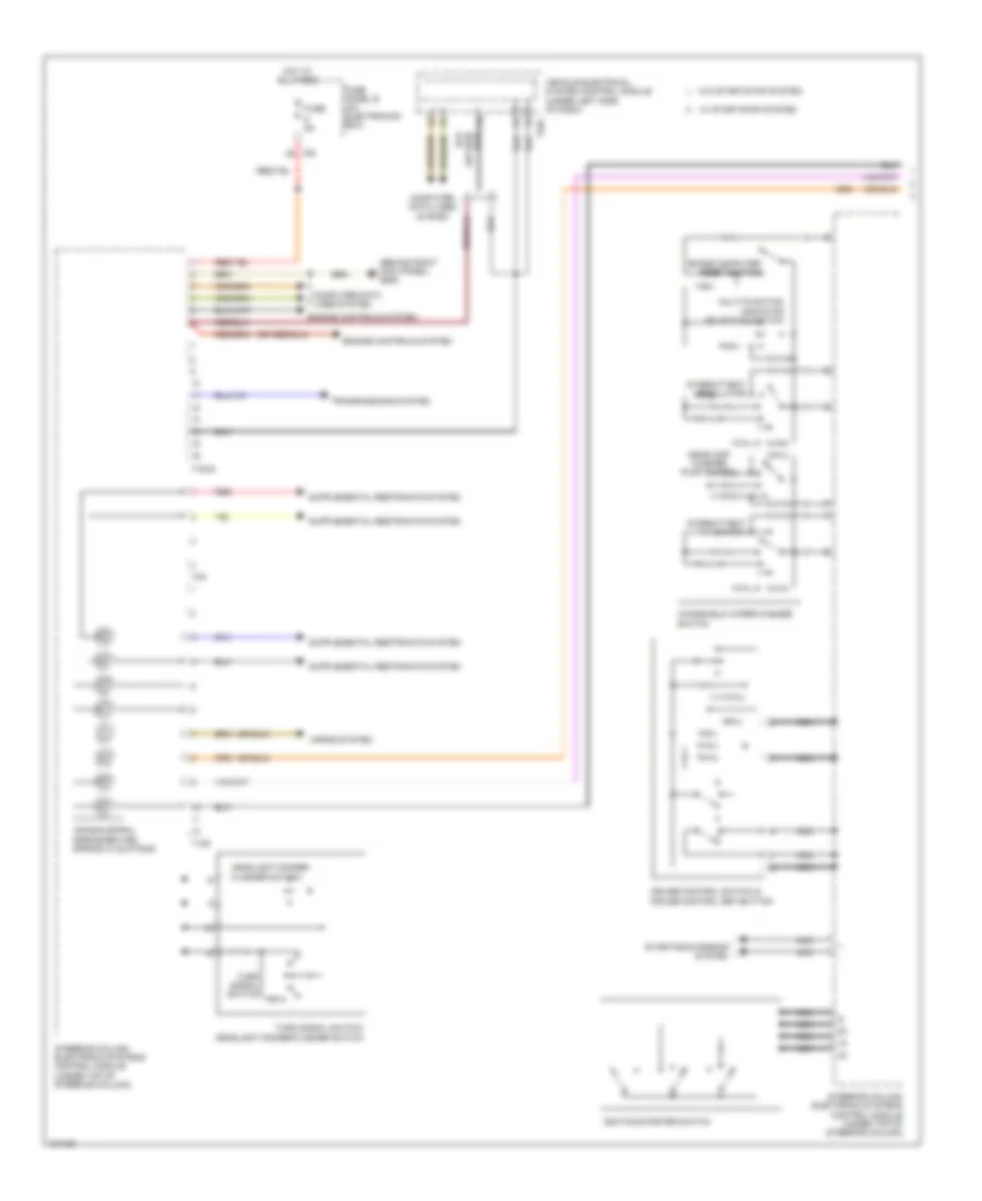 схема управляющего модуля электронных систем рулевой колонки (1 из 2) для Volkswagen Eos Lux 2013