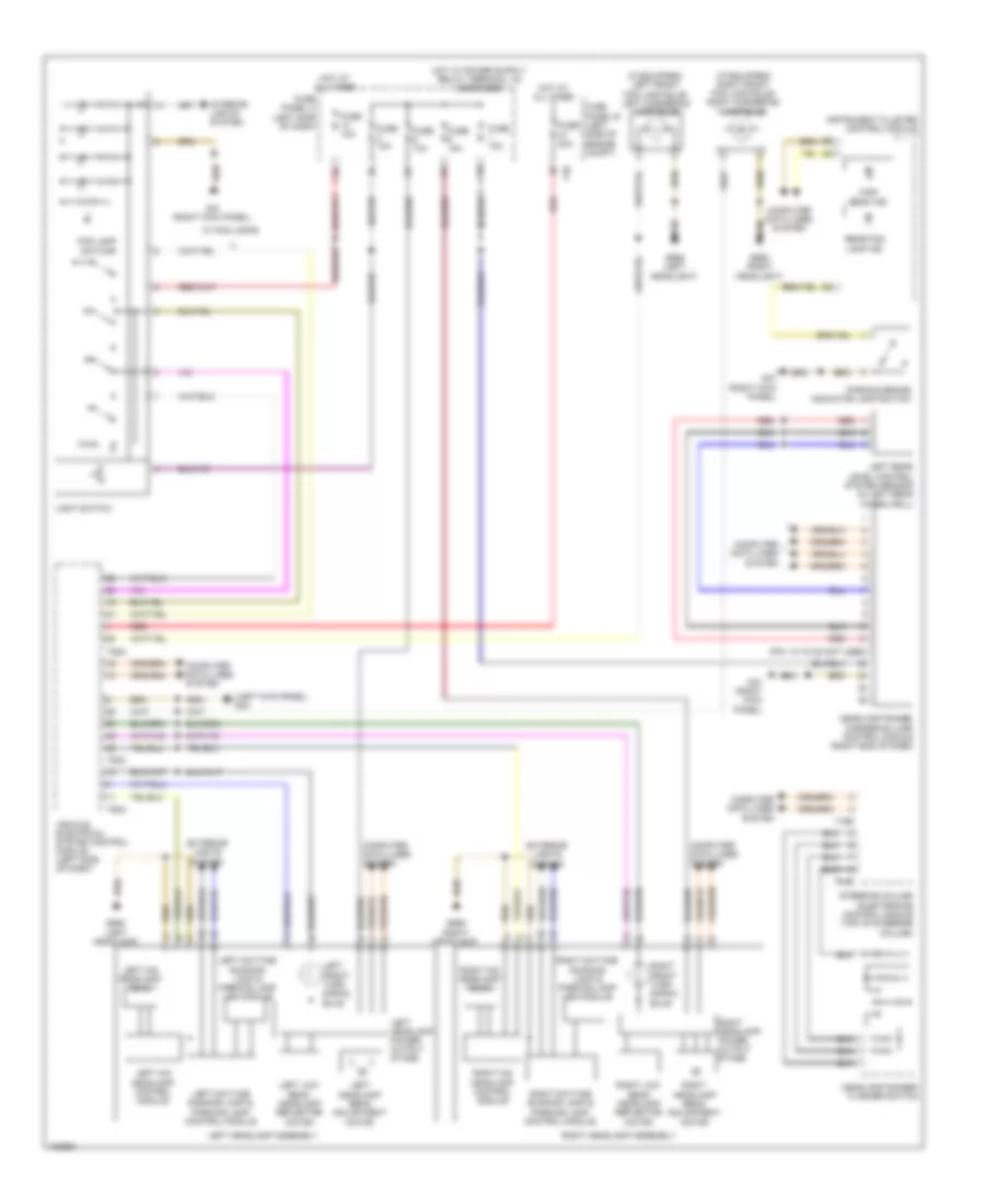 Headlights Wiring Diagram, withHID Headlamps & without Ассистент дальнего света для Volkswagen Golf 2013