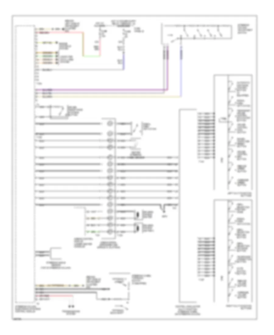 схема управляющего модуля электронных систем рулевой колонки (1 из 2) для Volkswagen Touareg 2010