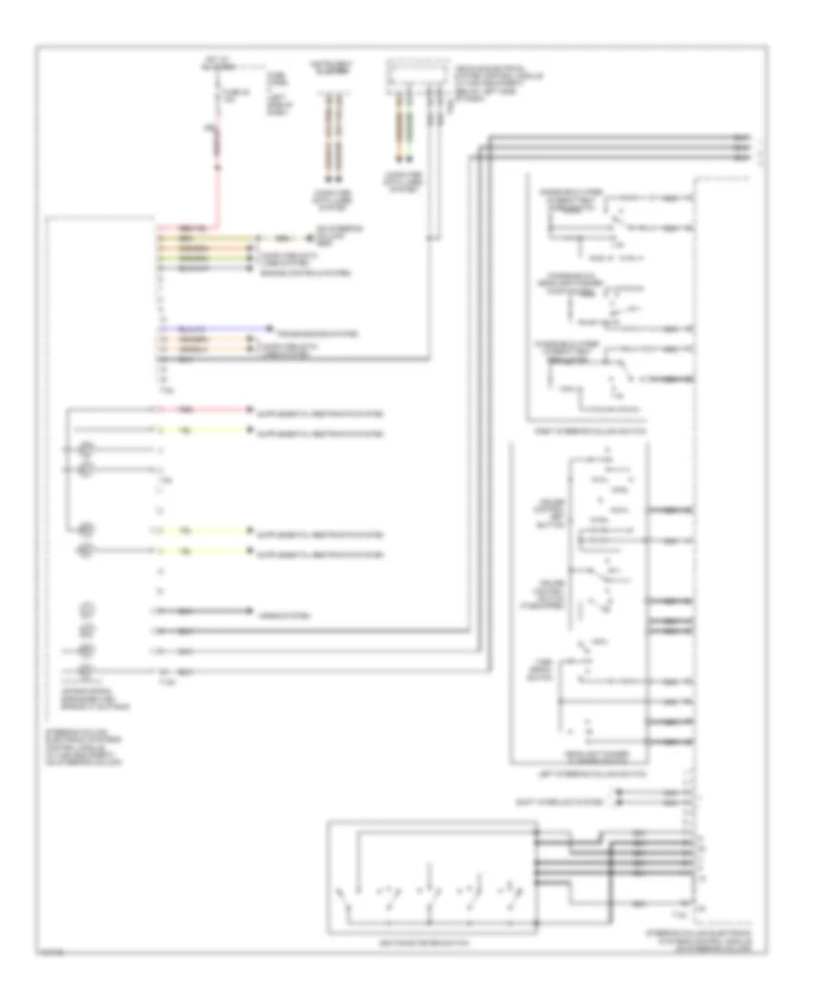 схема управляющего модуля электронных систем рулевой колонки (1 из 2) для Volkswagen Jetta SEL 2013