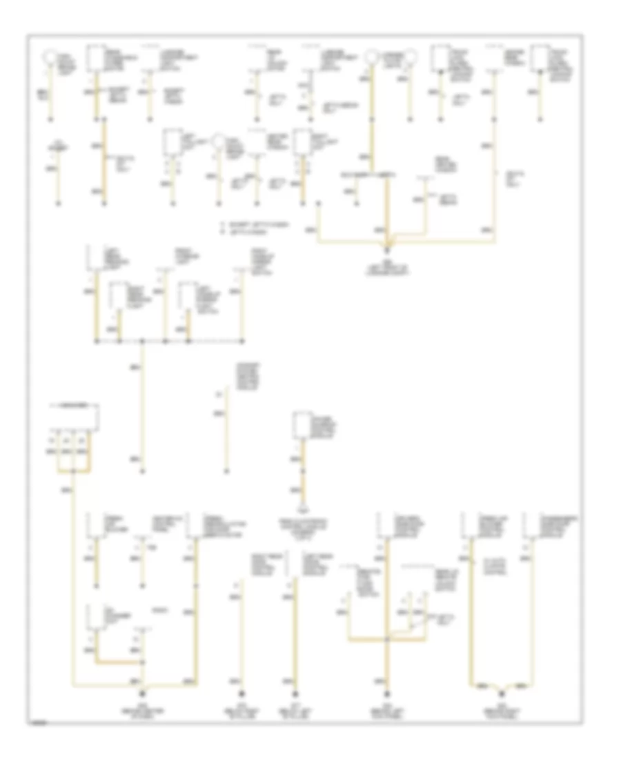 Электросхема подключение массы заземления (3 из 3) для Volkswagen Jetta GLI 2003