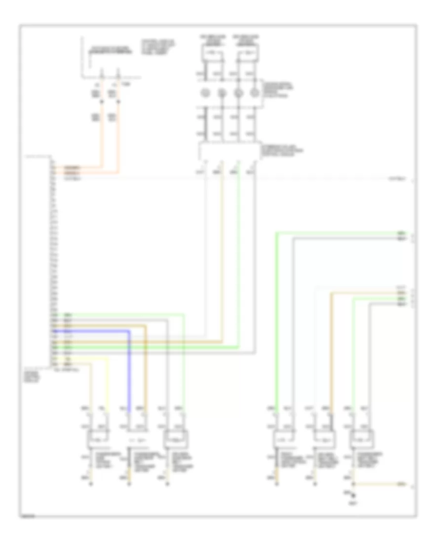 Электросхема подушек безопасности SRS AirBag (1 из 3) для Volkswagen Touareg 2007