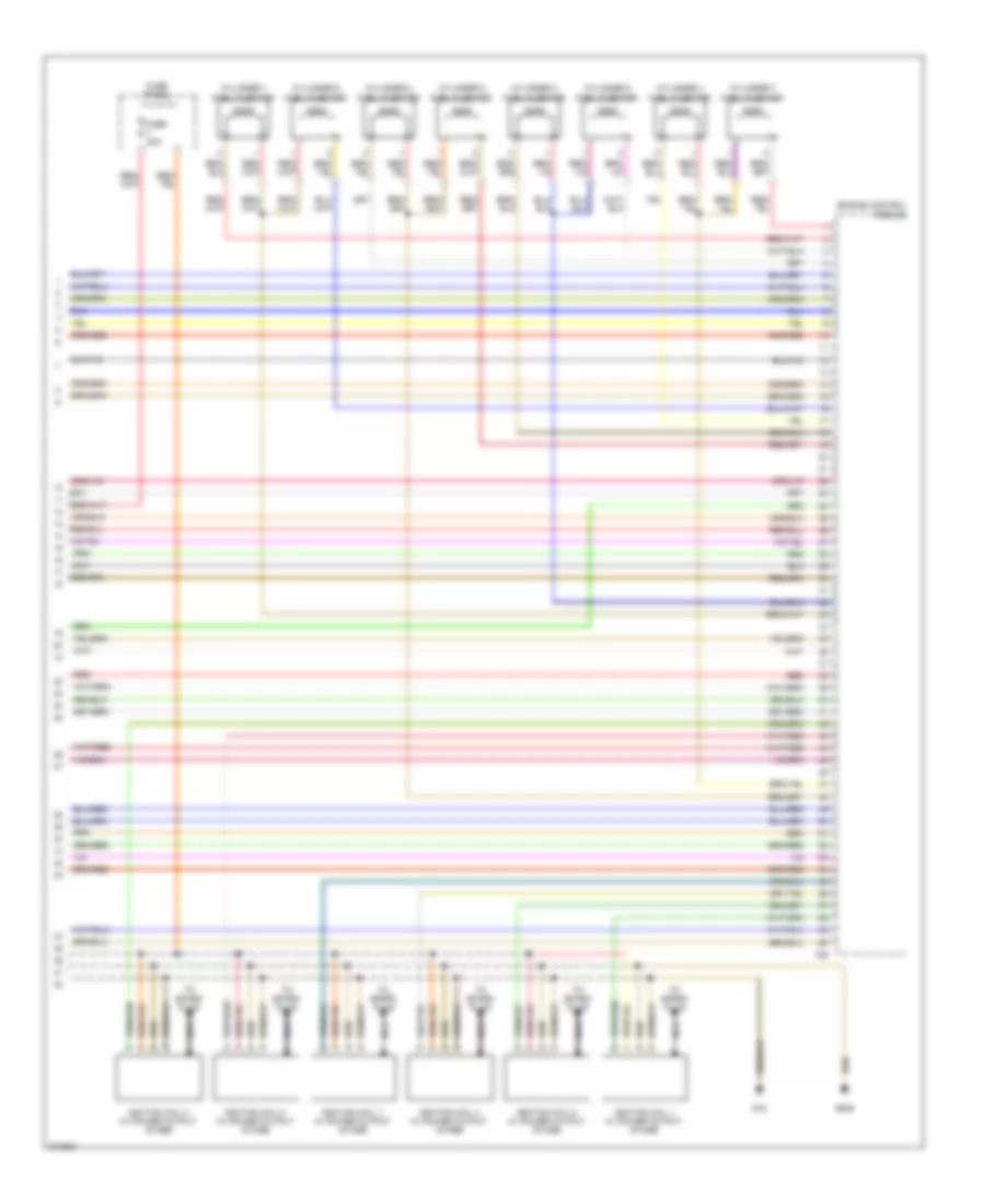 4.2L, Электросхема системы управления двигателем (8 из 8) для Volkswagen Touareg 2007