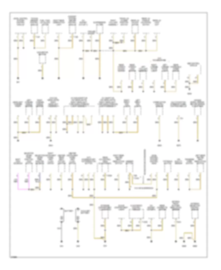 Электросхема подключение массы заземления (1 из 5) для Volkswagen Touareg 2007