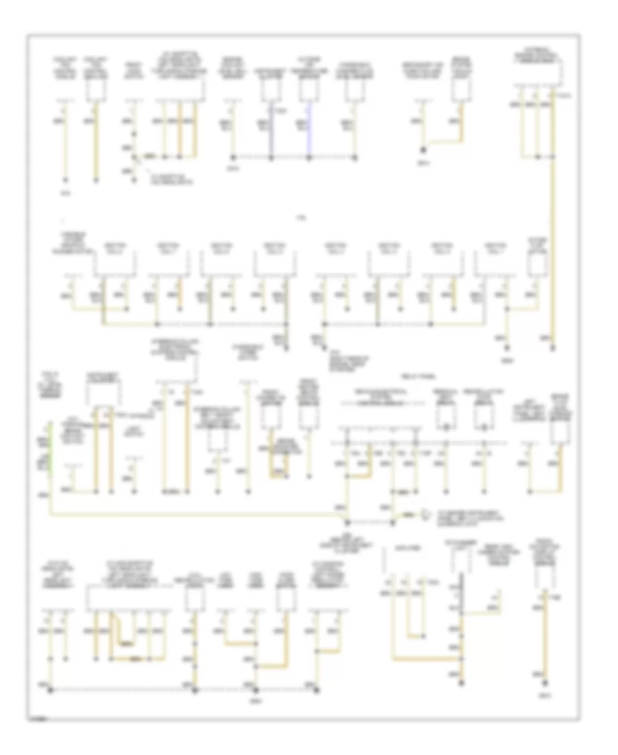 Электросхема подключение массы заземления (2 из 5) для Volkswagen Touareg 2007
