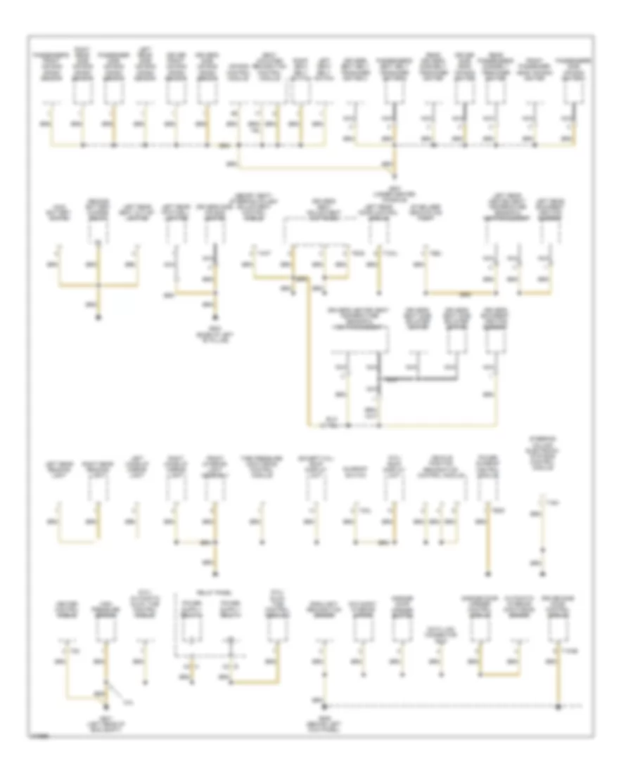 Электросхема подключение массы заземления (3 из 5) для Volkswagen Touareg 2007