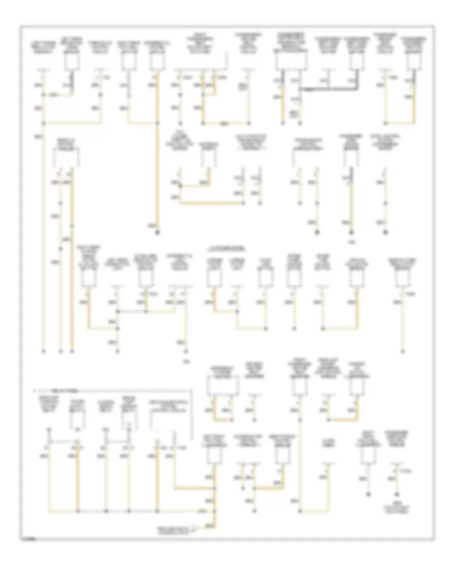 Электросхема подключение массы заземления (4 из 5) для Volkswagen Touareg 2007