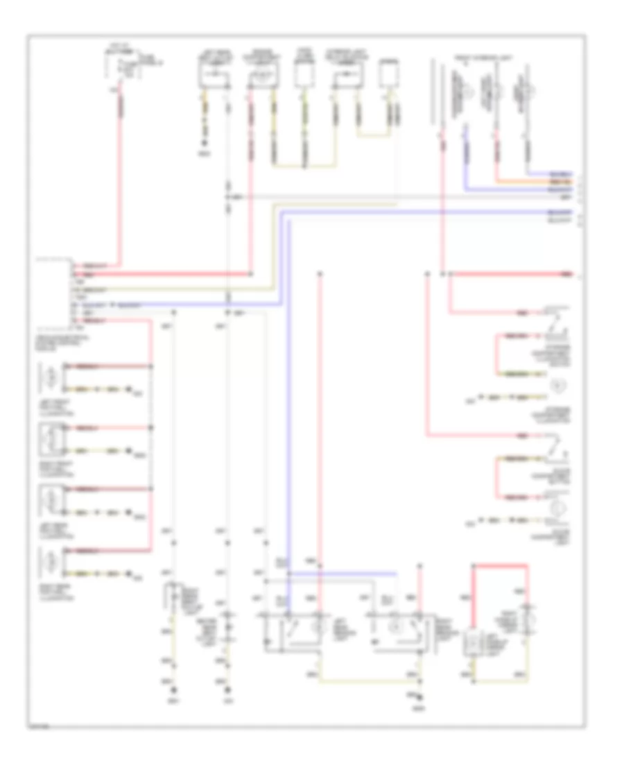 Электросхема подсветки (1 из 2) для Volkswagen Touareg 2007