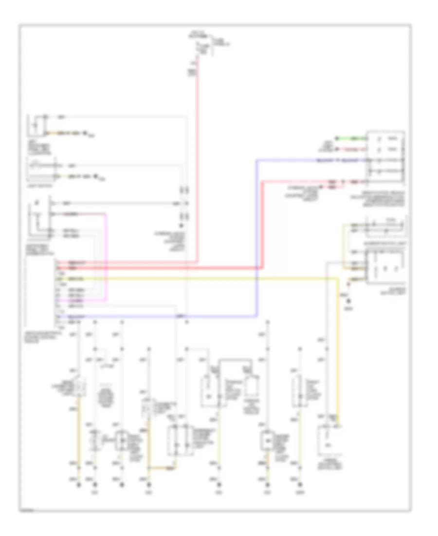 Электросхема подсветки приборов (1 из 2) для Volkswagen Touareg 2007