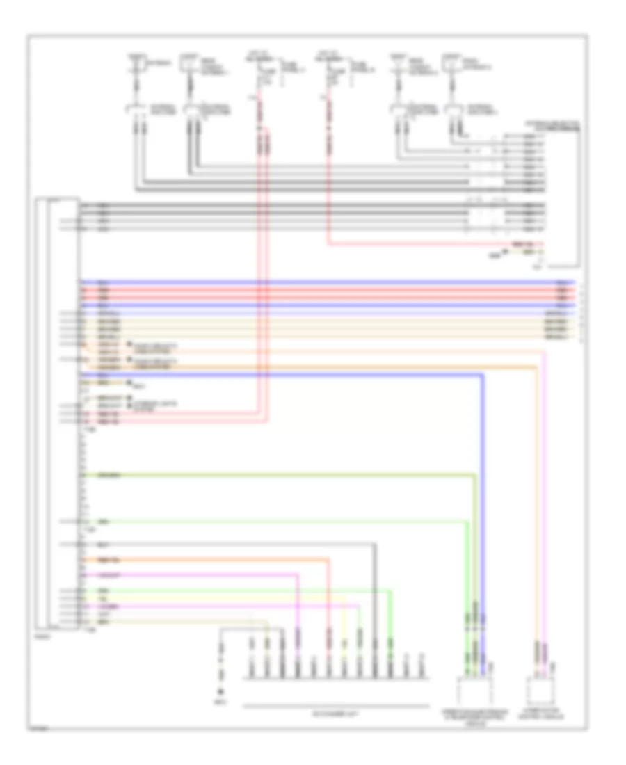 Электросхема магнитолы (1 из 2) для Volkswagen Touareg 2007