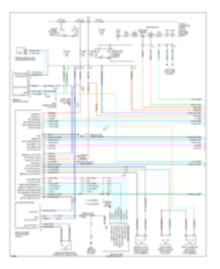Automatic AC Wiring Diagram (1 of 2) for Volkswagen Routan SEL 2013