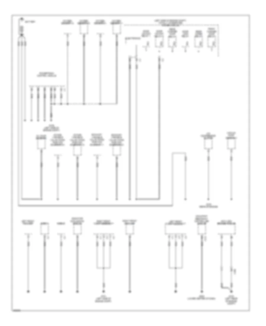 Ground Distribution Wiring Diagram 1 of 4 for Volkswagen Routan SEL 2013