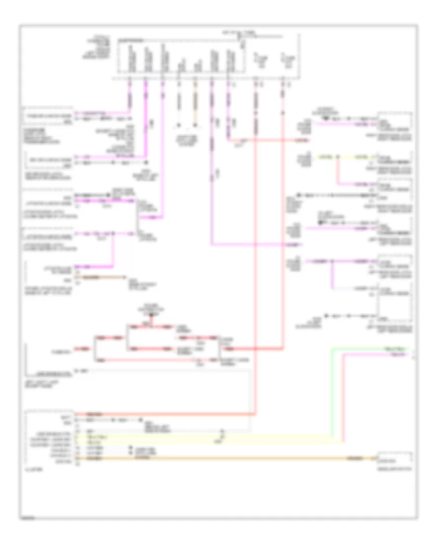 Courtesy Lamps Wiring Diagram 1 of 2 for Volkswagen Routan SEL 2013