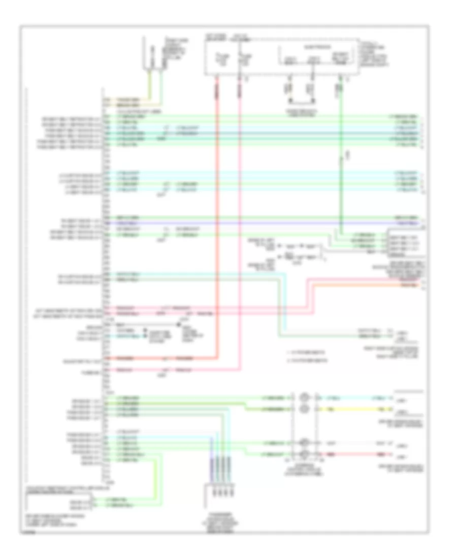Supplemental Restraints Wiring Diagram 1 of 3 for Volkswagen Routan SEL 2013