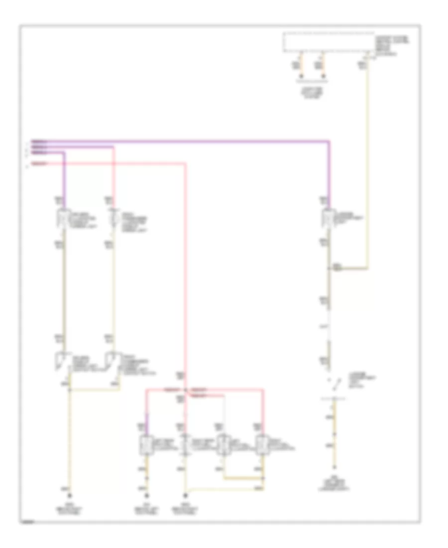 Courtesy Lamps Wiring Diagram 2 of 2 for Volkswagen Eos Lux 2008
