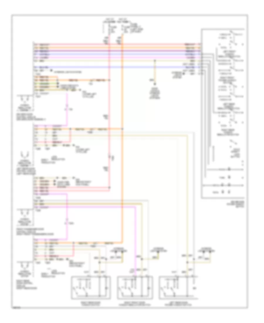 Power Windows Wiring Diagram with High Equipment for Volkswagen Jetta SE 2011