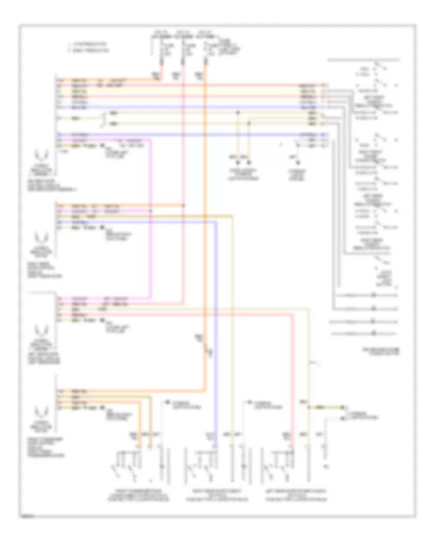 Power Windows Wiring Diagram with Low Equipment for Volkswagen Jetta SE 2011