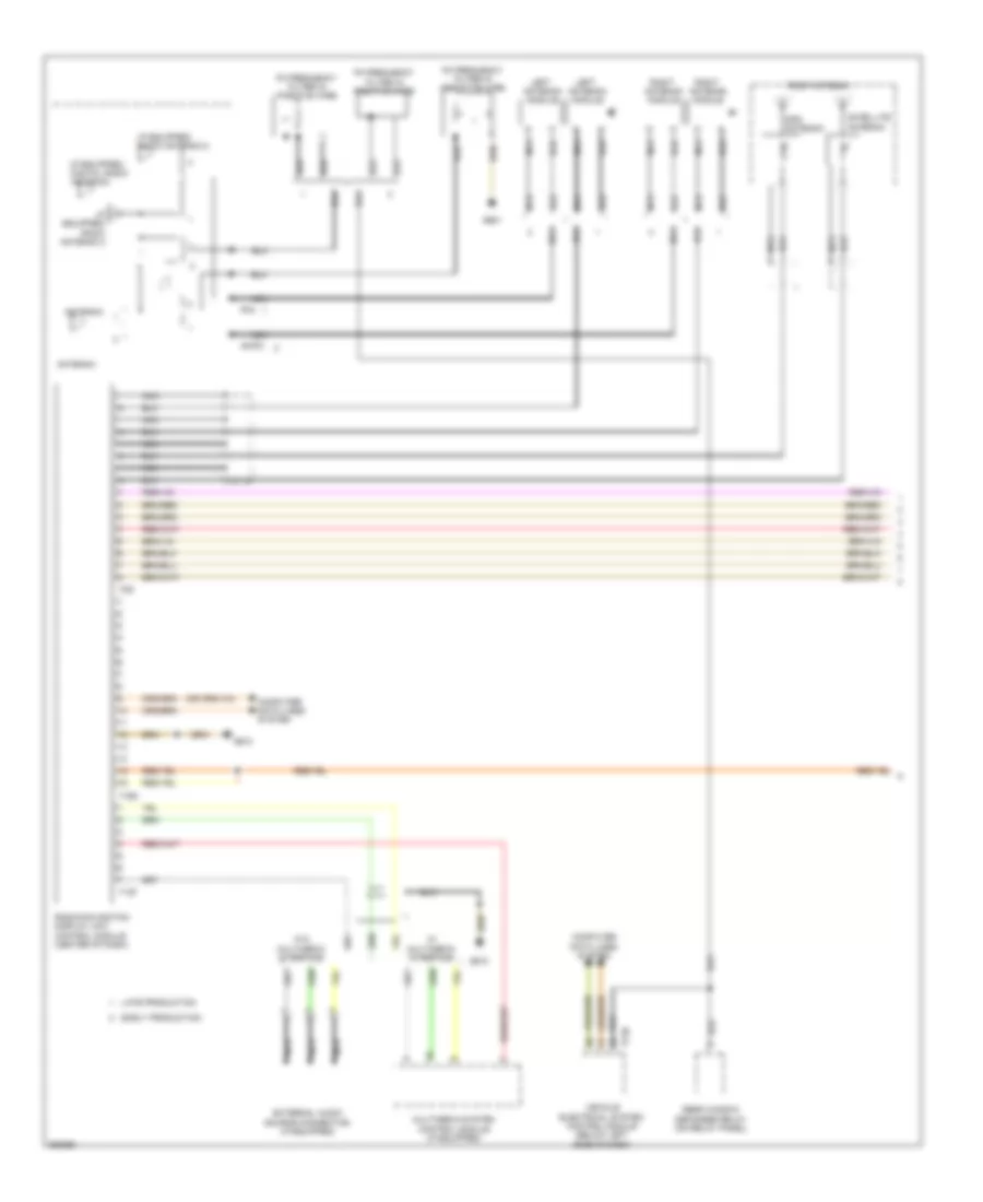 Radio Wiring Diagram with Navigation without Amplifier 1 of 2 for Volkswagen Jetta SE 2011