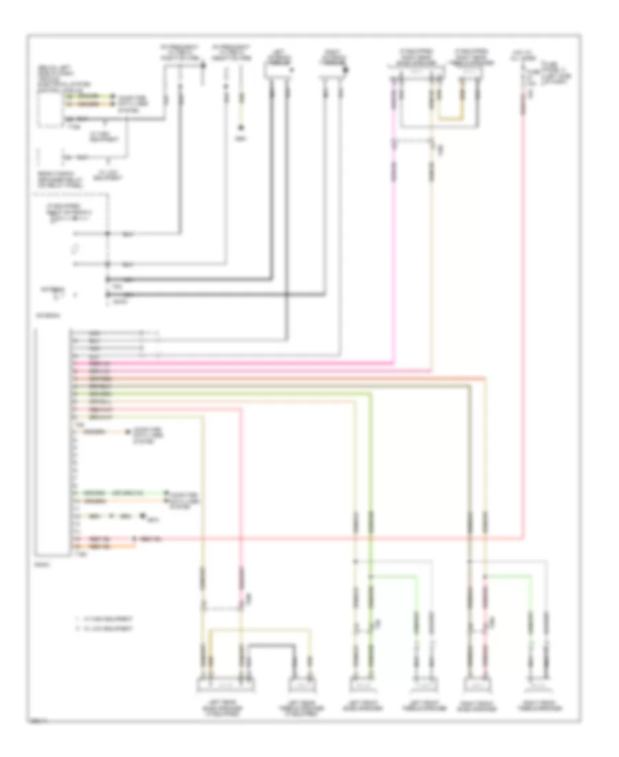 Radio Wiring Diagram without Amplifier  RCD 310 RCD 510 for Volkswagen Jetta SE 2011