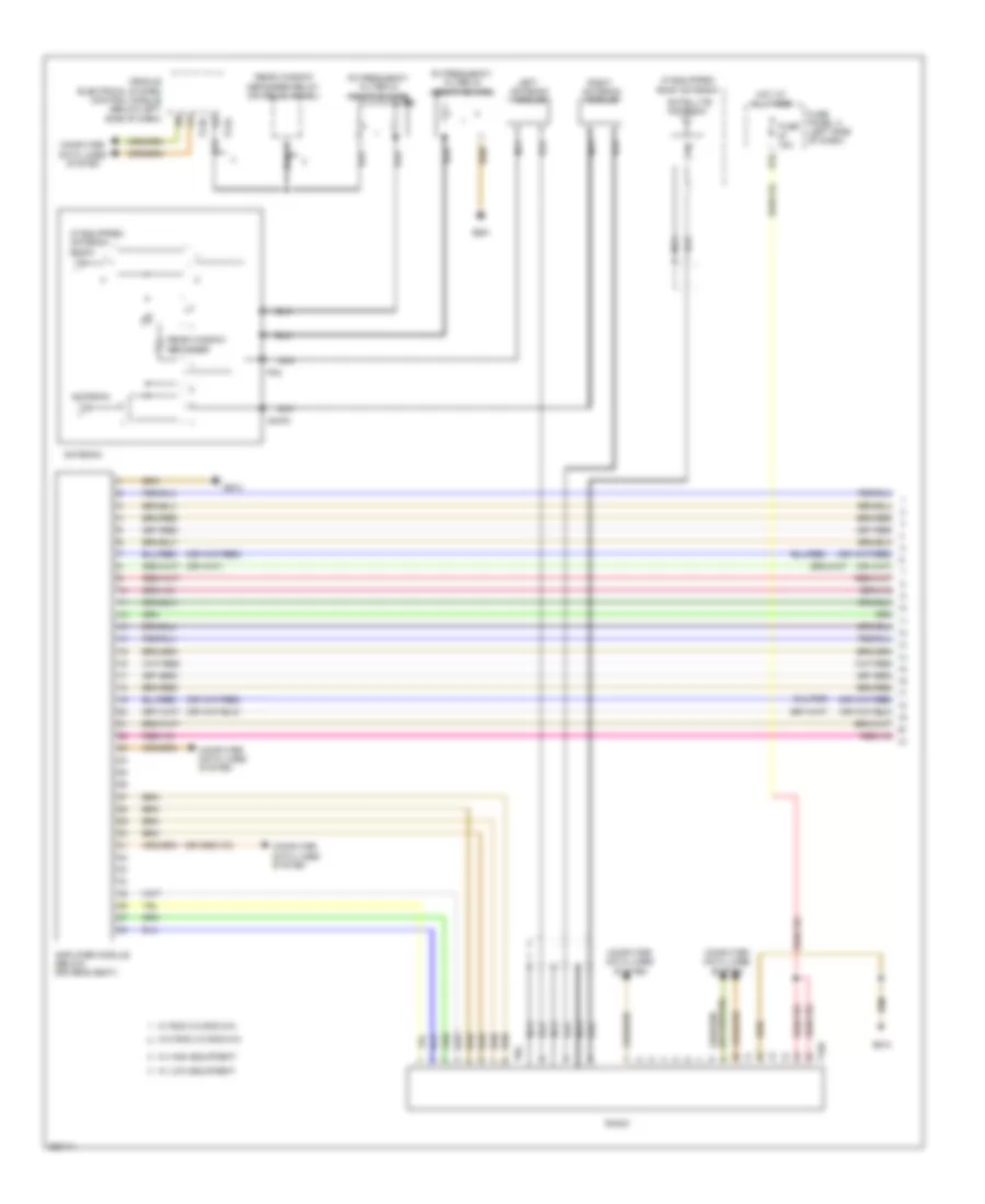 Radio Wiring Diagram without Navigation with Amplifier 1 of 2 for Volkswagen Jetta SE 2011