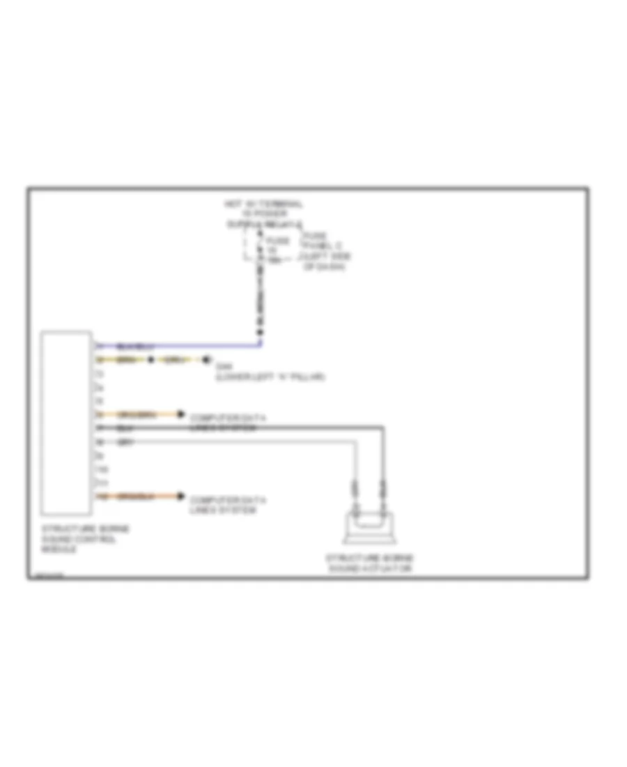 Structure Borne Sound Actuator Wiring Diagram for Volkswagen Jetta SE 2011