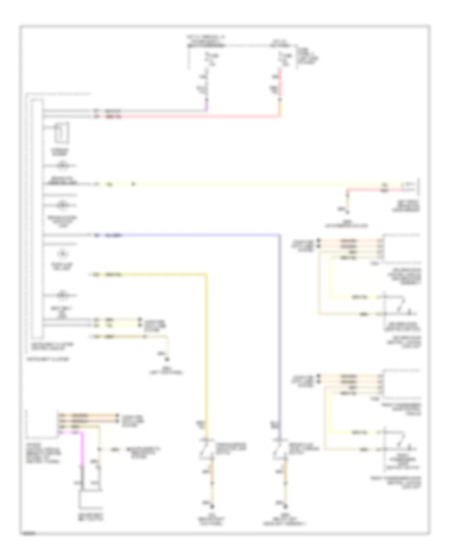 Buzzer Wiring Diagram with High Equipment for Volkswagen Jetta SE 2011