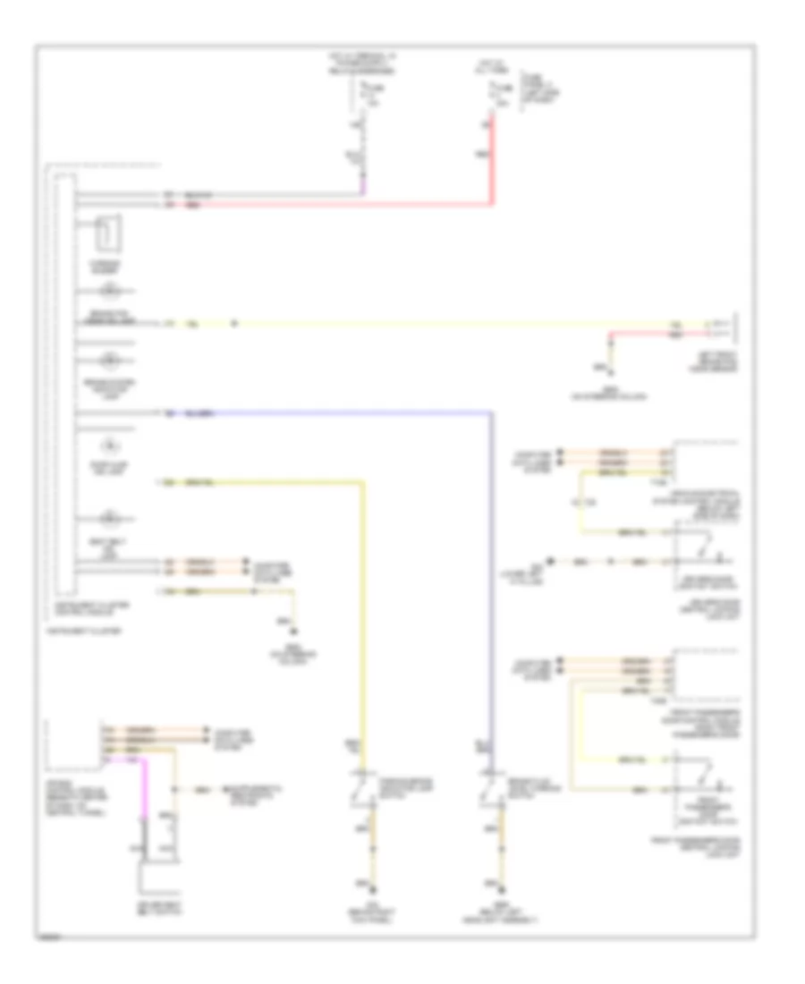 Buzzer Wiring Diagram with Low Equipment for Volkswagen Jetta SE 2011