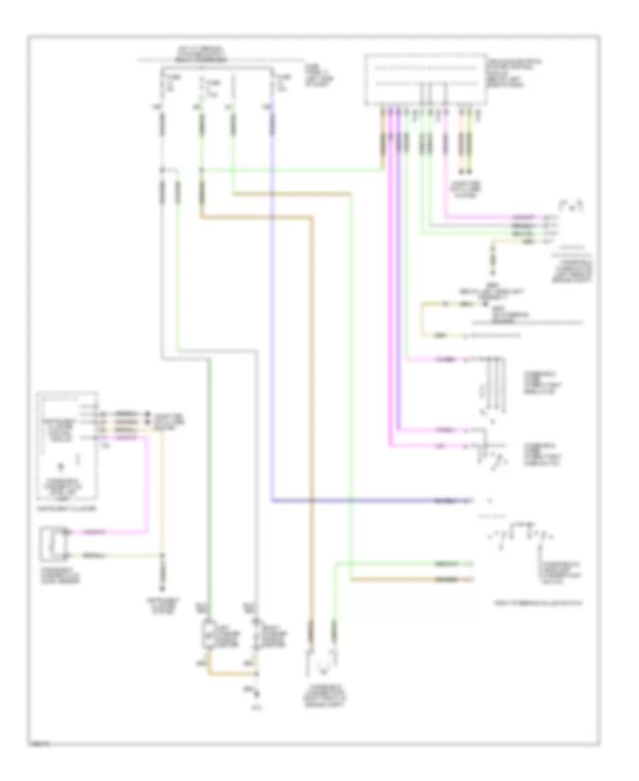 Wiper Washer Wiring Diagram with High Equipment for Volkswagen Jetta SE 2011