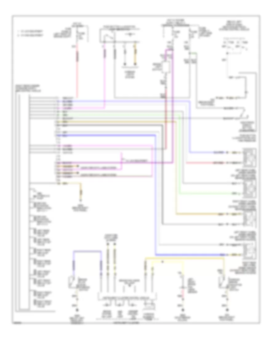 Anti lock Brakes Wiring Diagram without ESP for Volkswagen Jetta SE 2011