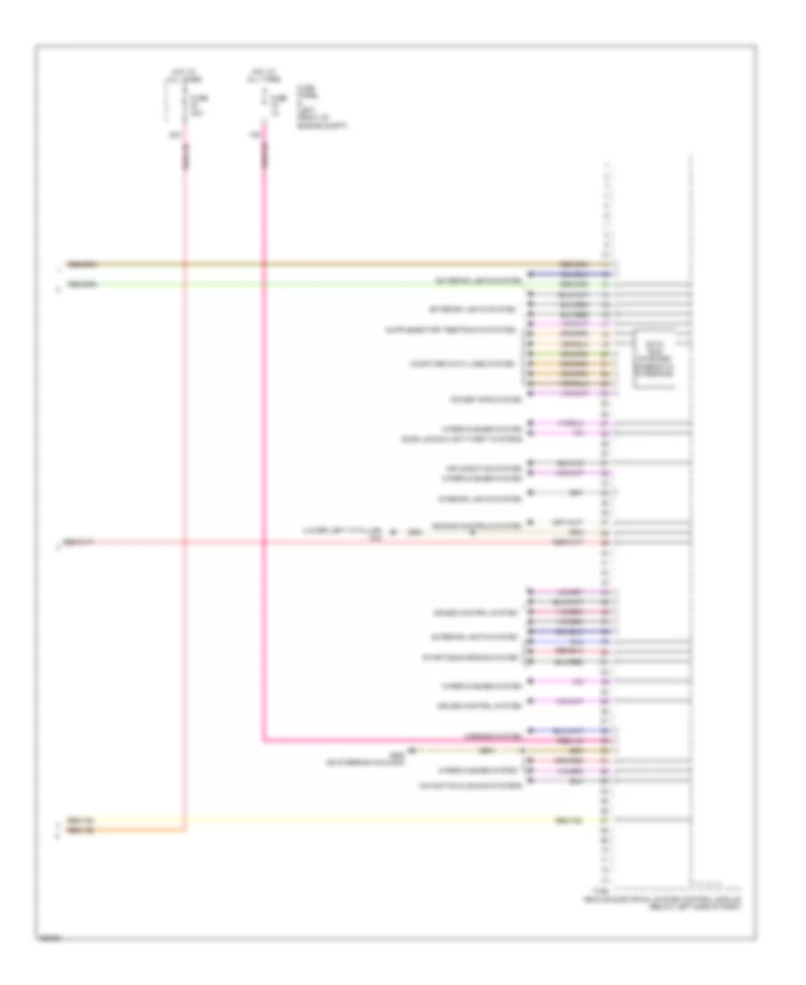 Vehicle Electrical System Control Module Wiring Diagram with Low Equipment 2 of 2 for Volkswagen Jetta SE 2011