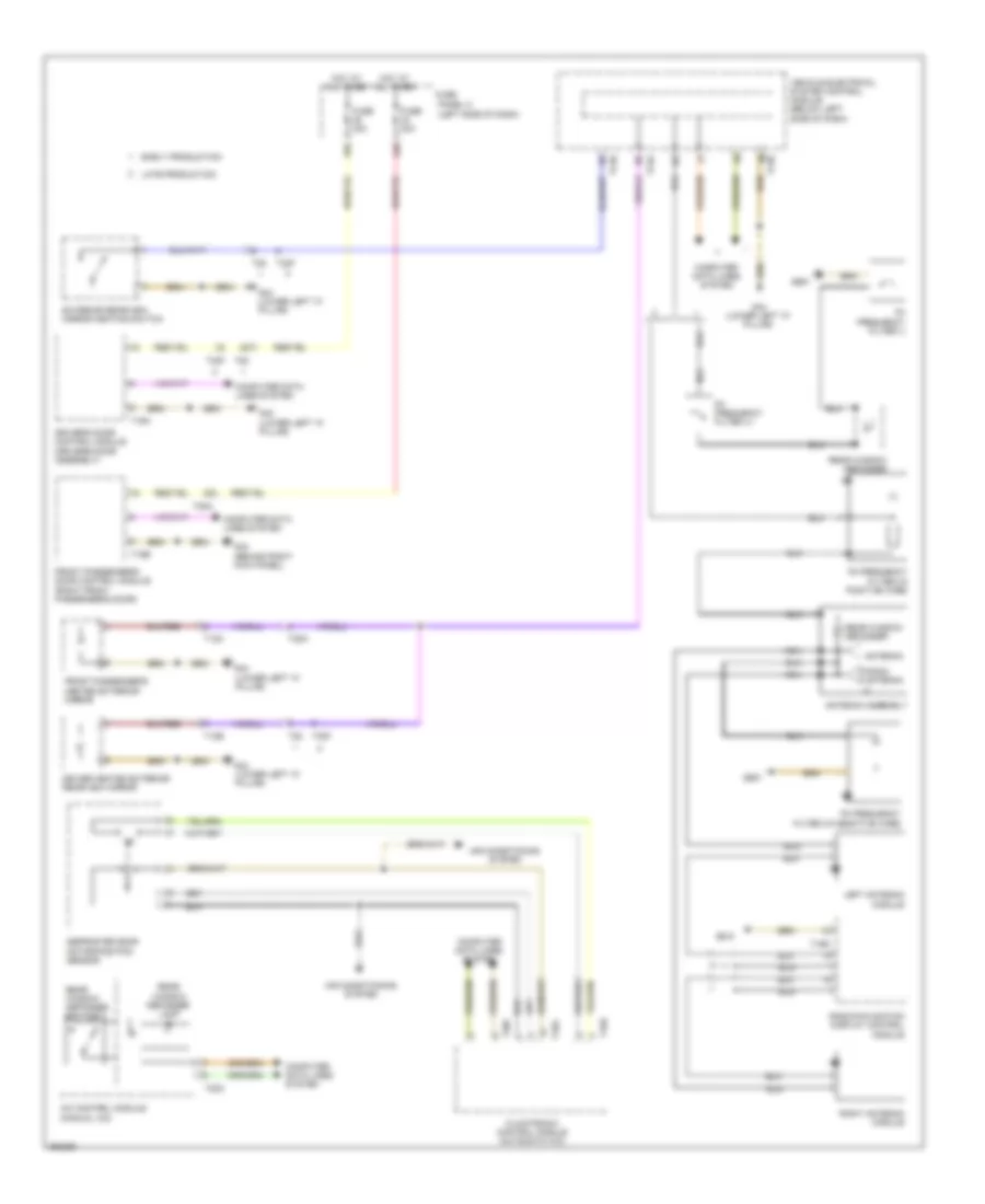 Defoggers Wiring Diagram with Low Equipment for Volkswagen Jetta SE 2011