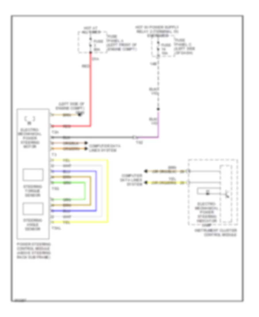 Electronic Power Steering Wiring Diagram for Volkswagen Jetta SE 2011