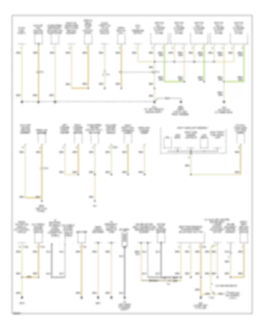 Ground Distribution Wiring Diagram Early Production 1 of 4 for Volkswagen Jetta SE 2011