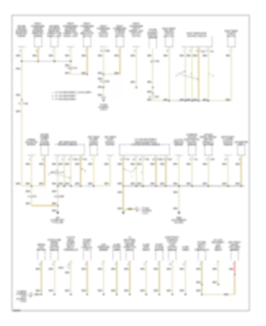 Ground Distribution Wiring Diagram Early Production 2 of 4 for Volkswagen Jetta SE 2011