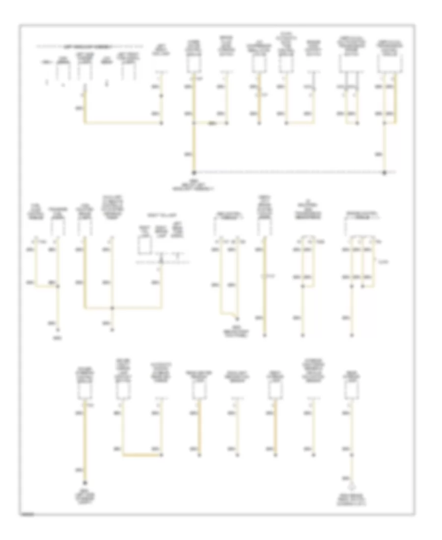 Ground Distribution Wiring Diagram Early Production 4 of 4 for Volkswagen Jetta SE 2011