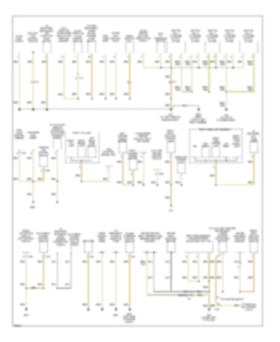Ground Distribution Wiring Diagram Late Production 1 of 4 for Volkswagen Jetta SE 2011