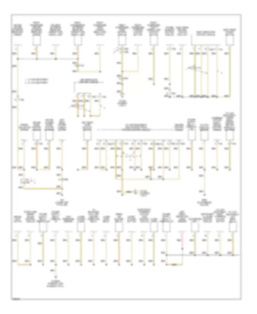Ground Distribution Wiring Diagram Late Production 2 of 4 for Volkswagen Jetta SE 2011