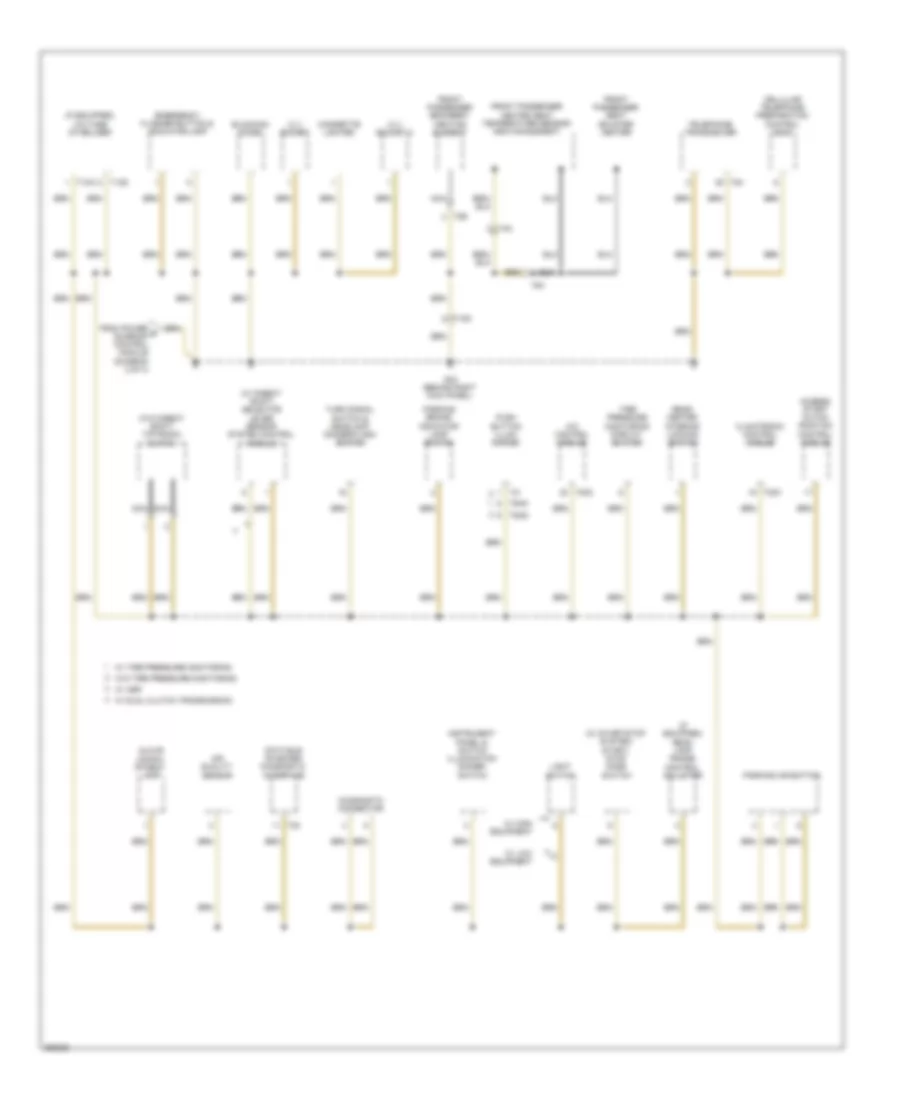 Ground Distribution Wiring Diagram Late Production 3 of 4 for Volkswagen Jetta SE 2011