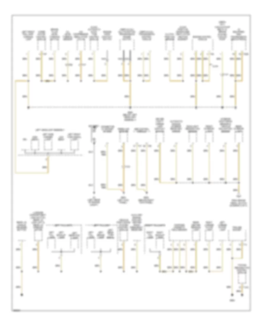 Ground Distribution Wiring Diagram Late Production 4 of 4 for Volkswagen Jetta SE 2011